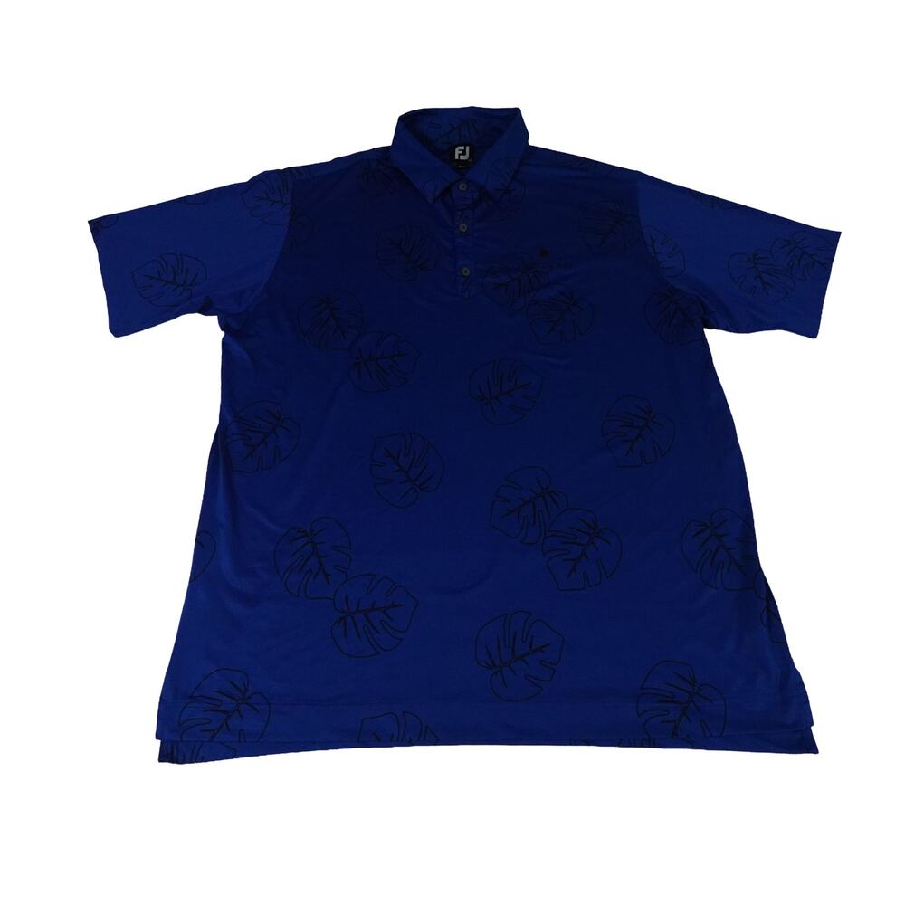 Turtle Bay FootJoy FJ Leaf Tropical Performance Golf Polo Shirt Men's 2XL